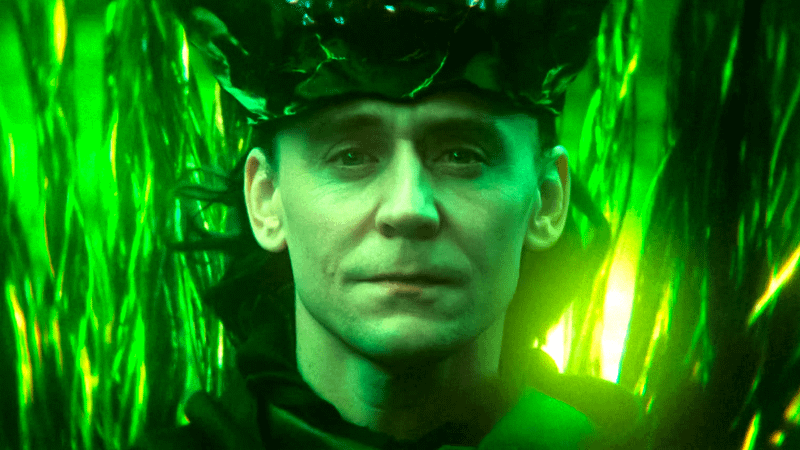 Loki on his throne in Loki TV series