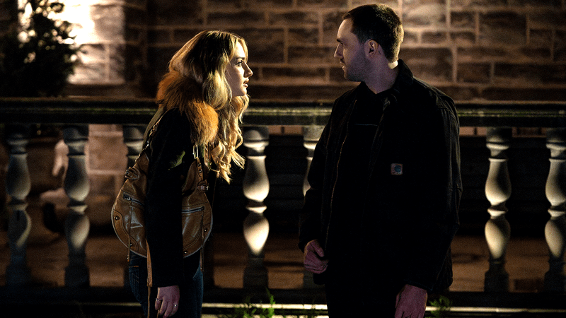 Grace Van Patten as Lucy & Jackson White as Stephen in Tell Me Lies.