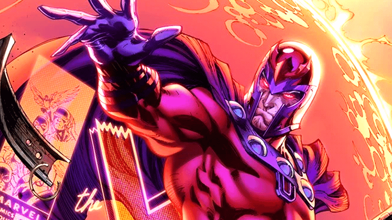 Magneto creating a forcefield around him in Marvel Comics