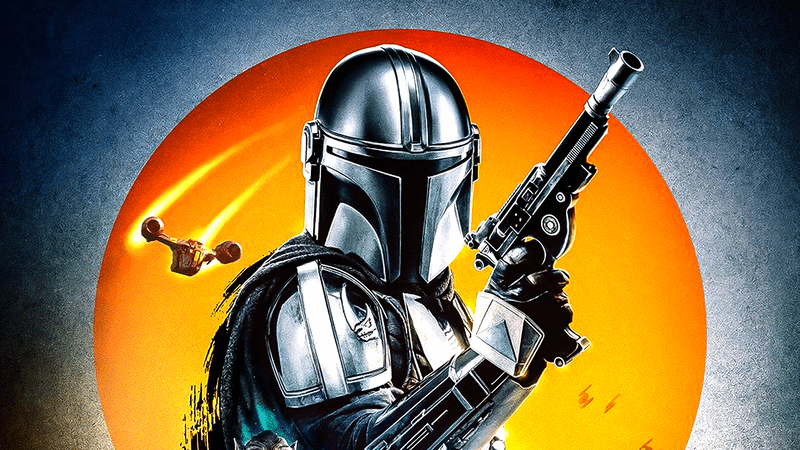 Mandalorian and Grogu poster.