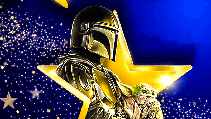 Pedro Pascal's The Mandalorian alongside Grogu.