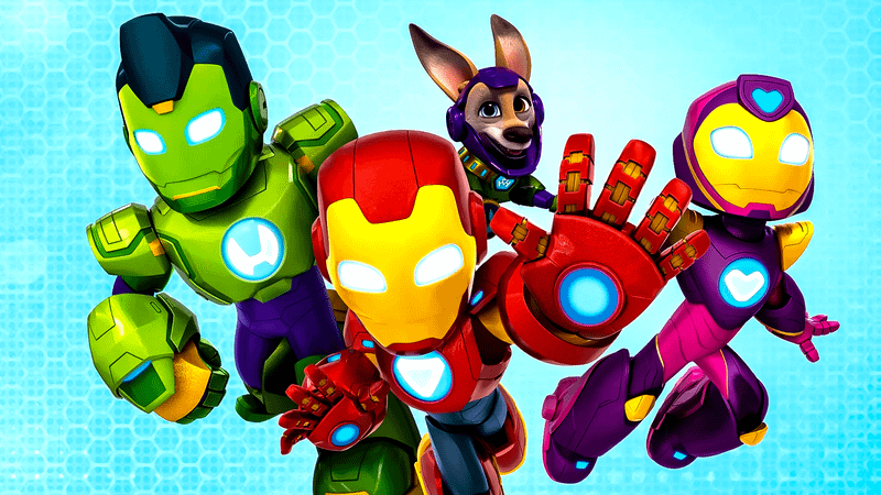 Meet Iron Man and His Awesome Friends main characters poster.