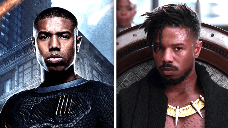 Michael B. Jordan as Human Torch & Killmonger