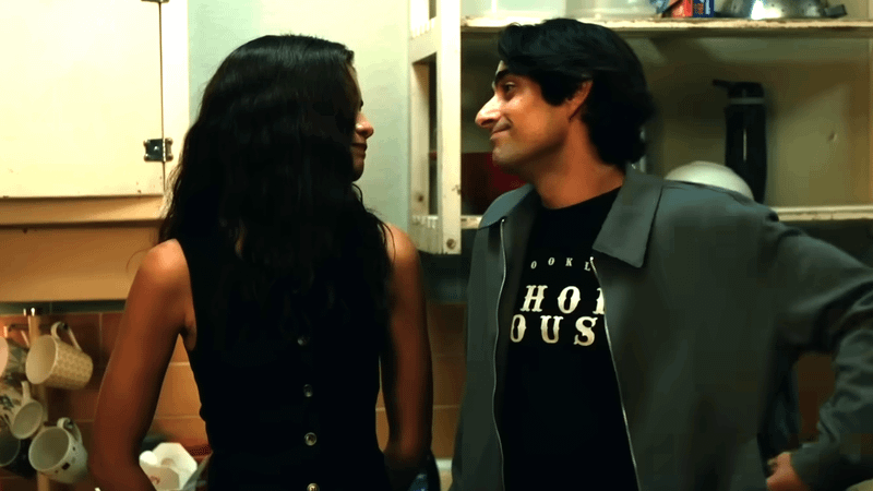 Eman Esfandi alongside Zendaya's MJ in Spider-Man: Brand New Day.