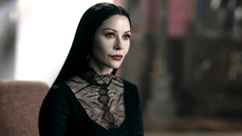 Catherine Zeta-Jones as Morticia Addams in Wednesday Season 2