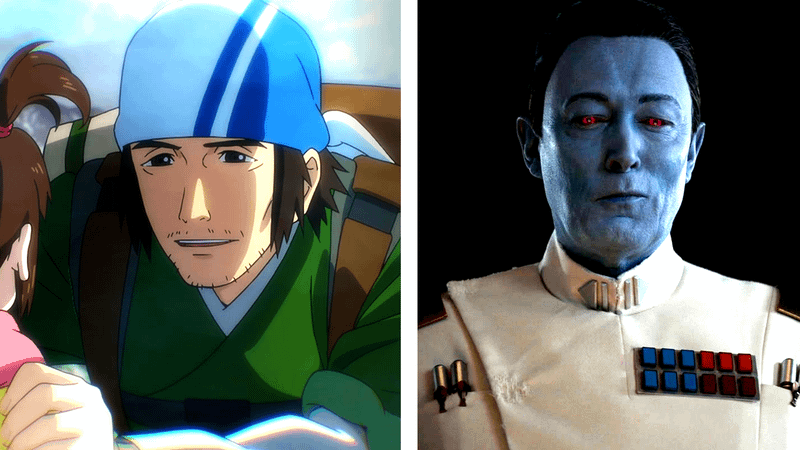 Lah Zhima from Star Wars: Visions and Grand Admiral Thrawn.