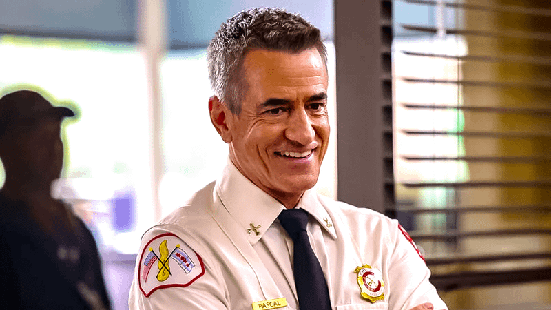 Dermot Mulroney as Chief Pascal in Chicago Fire.