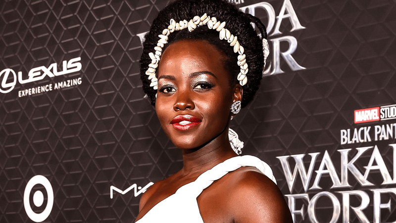 Lupita Nyong'o at the premiere for 'Black Panther: Wakanda Forever.' 