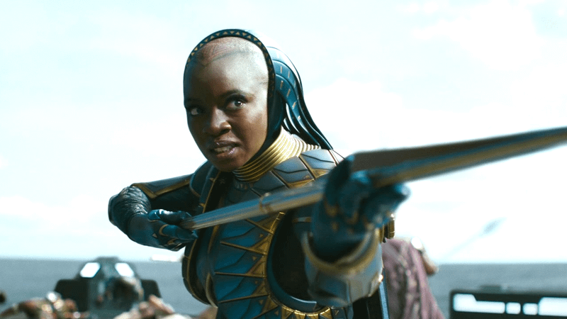 Danai Gurira as Okoye in Black Panther Wakanda Forever