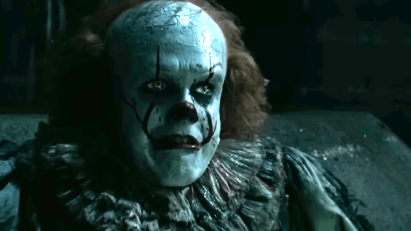 Bill Skarsgard as Pennywise in IT: Chapter One