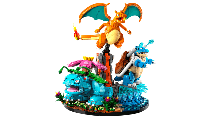 LEGO 72153 Venusaur, Charizard, and Blastoise set