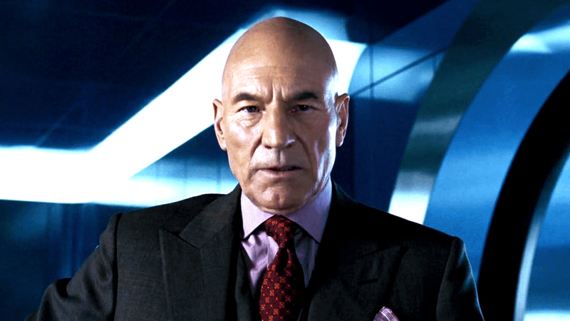 Patrick Stewart as Professor X in X-Men