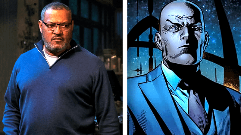 Professor X from Marvel Comics and Laurence Fishburne
