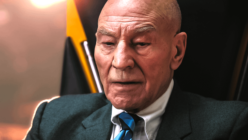 Patrick Stewart as Professor X in Multiverse of Madness.