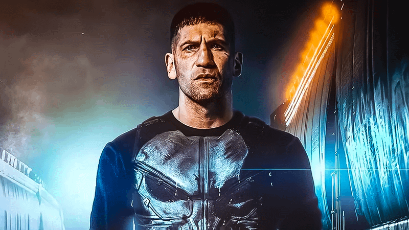 Jon Bernthal as Punisher standing on a street in The Punisher