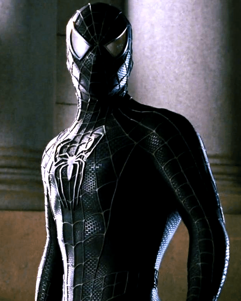 Spider-Man Black Suit in Spider-Man 3.