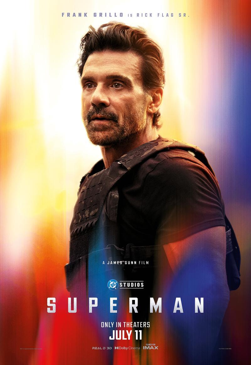 Frank Grillo Rick Flag Sr. Superman poster.