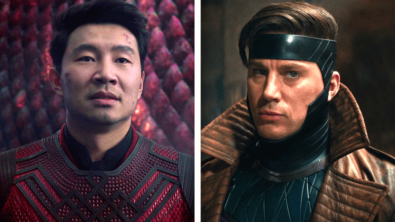 Simu Liu as Shang-Chi in 'Shang-Chi and the Legend of the Ten Rings,' Channing Tatum as Gambit in 'Deadpool and Wolverine.'