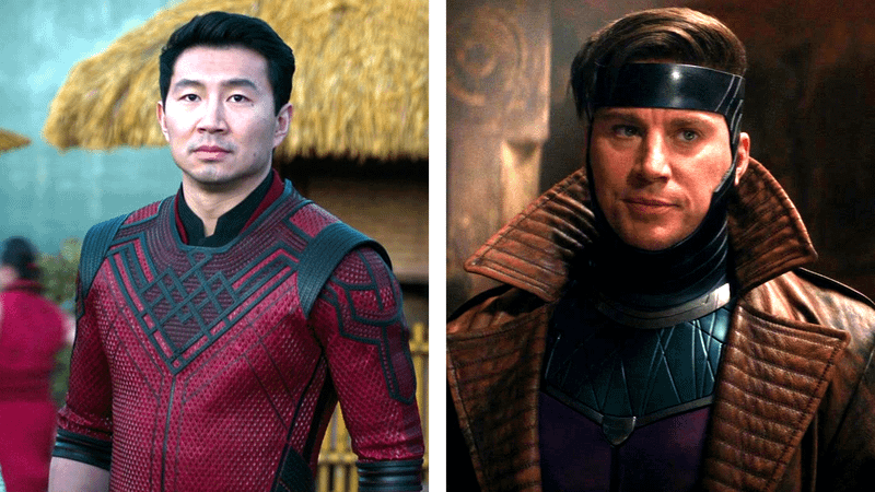 Simu Liu as Shang-Chi in 'Shang-Chi and the Legend of the Ten Rings,' Channing Tatum as Gambit in 'Deadpool & Wolverine.'