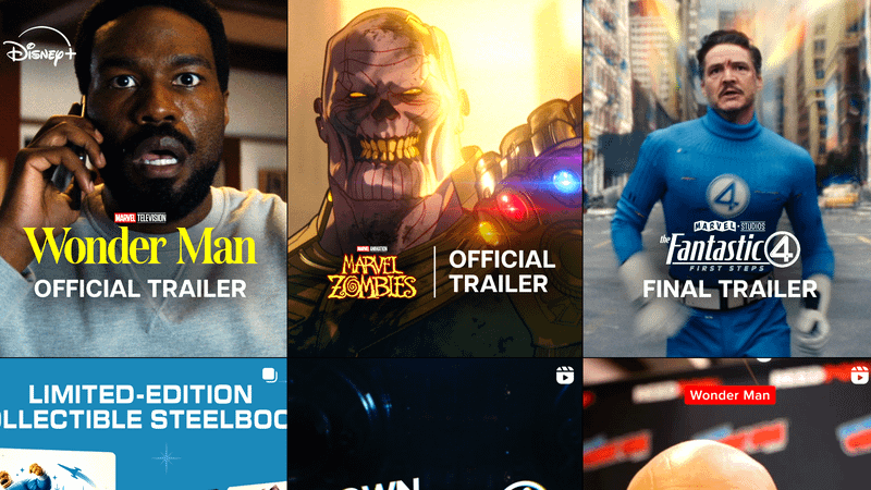 Disney+ marketing Marvel Studios trailers