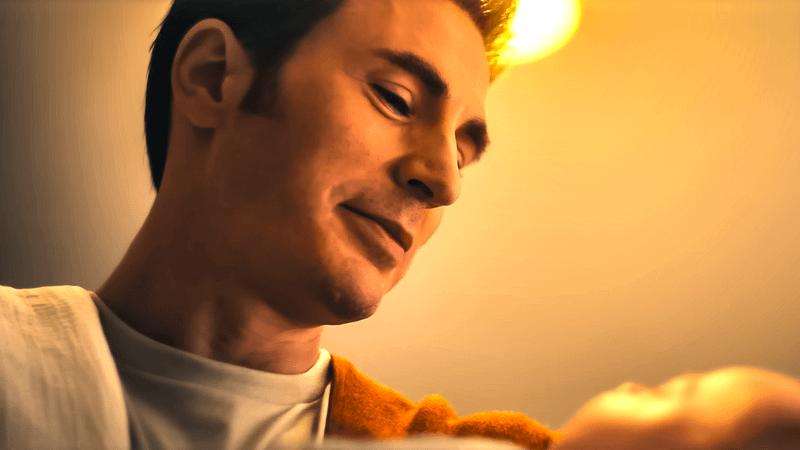 Chris Evans back as Steve Rogers.