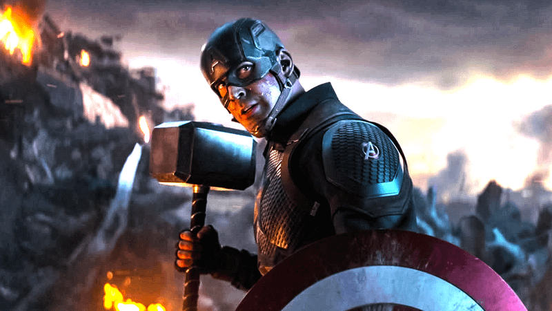 Chris Evans as Steve Rogers in Avengers: Endgame.