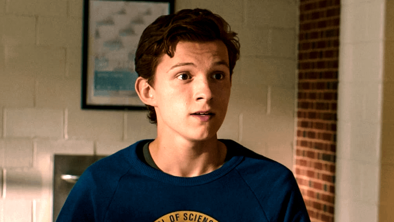Tom Holland as Peter Parker in Spider-Man.