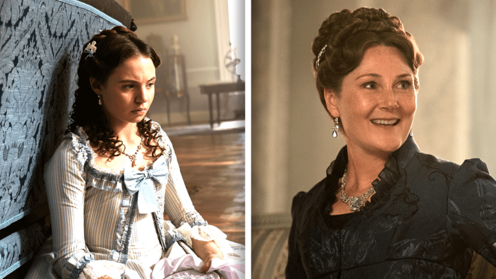 Violet Bridgerton in Queen Charlotte and Bridgerton