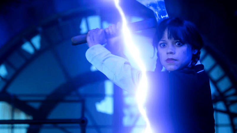 Jenna Ortega as Wednesday in Wednesday Season 2, Episode 8