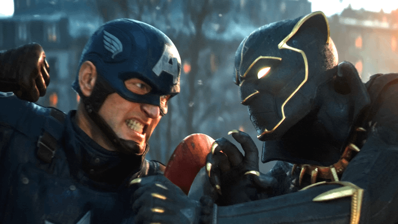 Captain America and Black Panther in Marvel 1943 Rise of Hydra