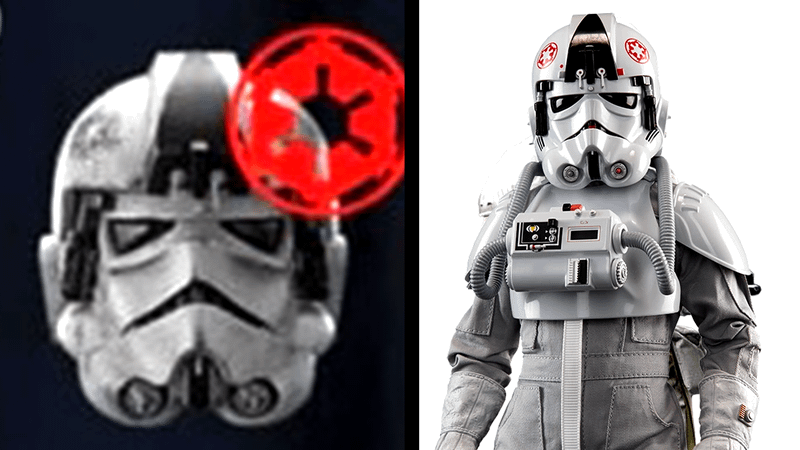 AT-AT Driver Stormtrooper helmet on Mandalorian and Grogu T-Shirt.