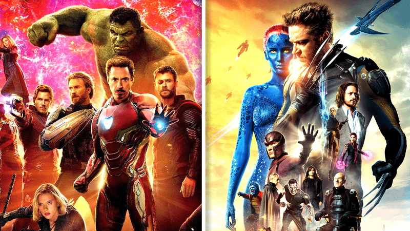 Poster for Marvel Studios' Avengers: Infinity War, poster for X-Men: Days of Future Past