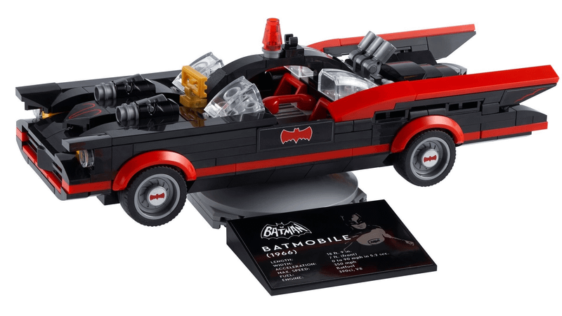 LEGO version of the Batman 1966 Batmobile.