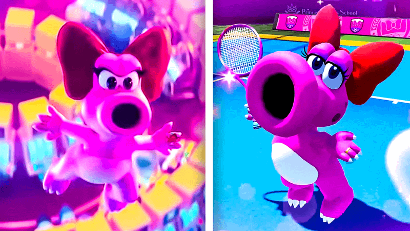 Birdo in Super Mario Galaxy Movie and Nintendo Games.