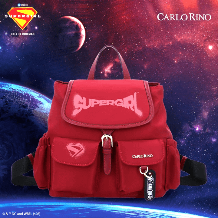 Красный рюкзак Supergirl Карло Рино.