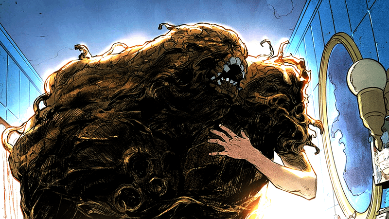 Clayface with one human arm from DC Comics