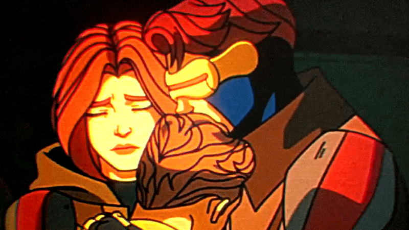 Jean, Cyclops, and Nathan Summers in X-Men '97 Season 2.