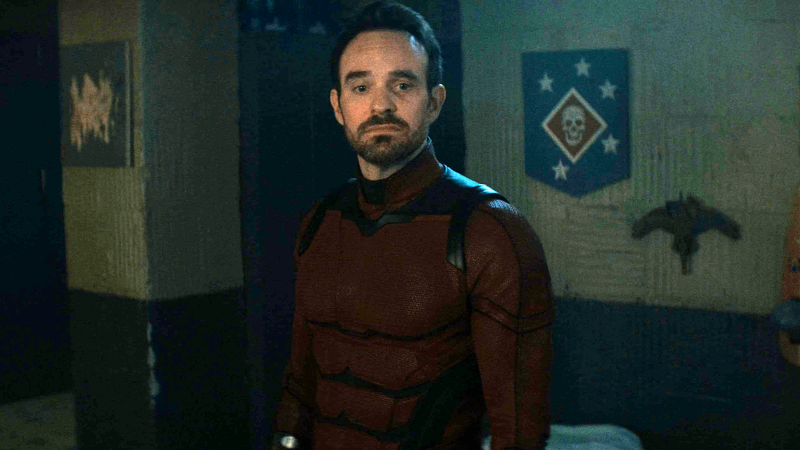 Charlie Cox as Daredevil without his mask on in Daredevil: Born Again