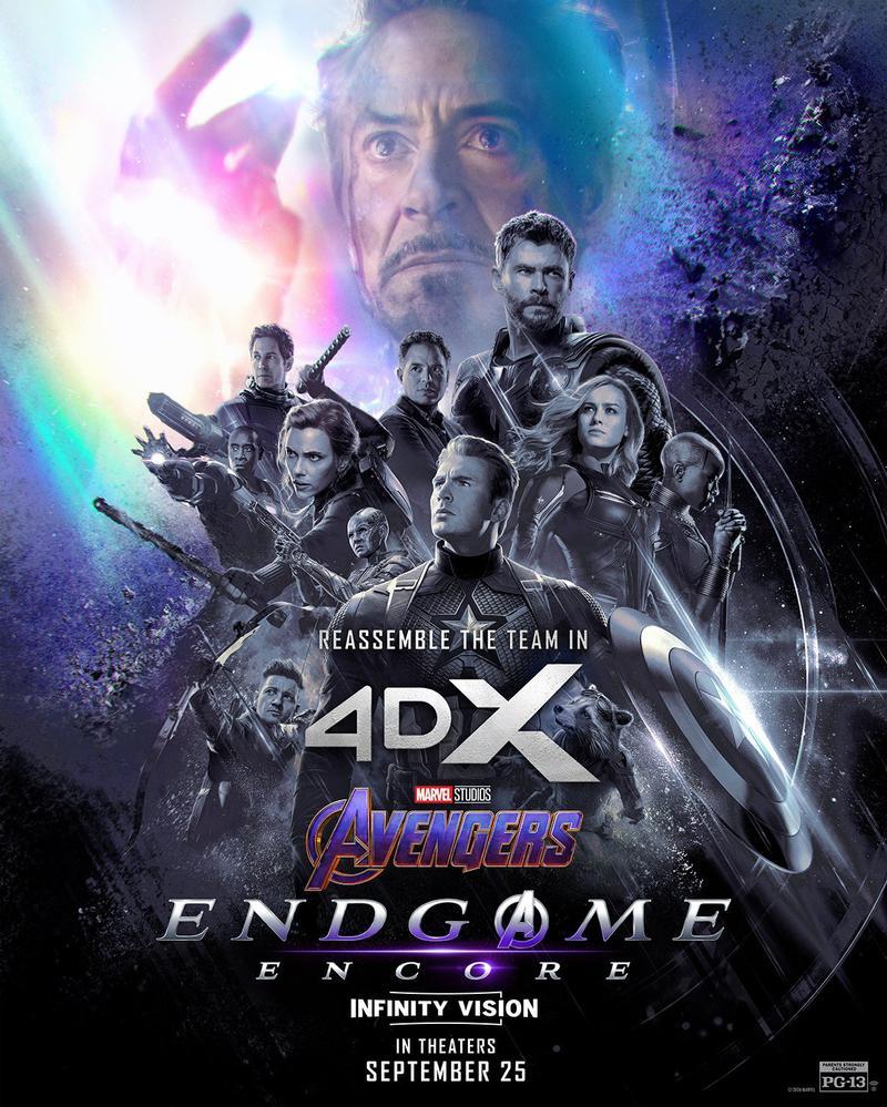 4DX poster for Avengers: Endgame Encore.