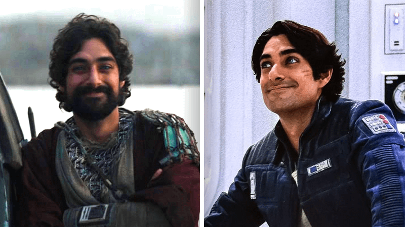 Eman Esfandi as Ezra Bridger in Season 1, compared to Season 2.