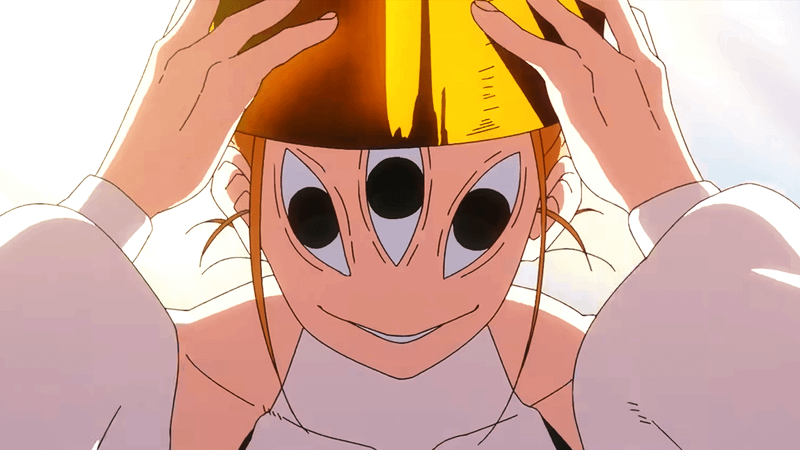 A man with three eyes in a hat in Fire Force