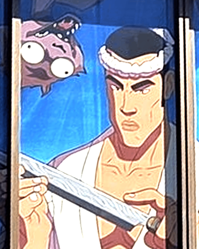 ad with Weasel from 'Creature Commandos' and 'Get Jiro.'