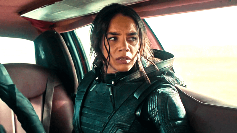 Hannah John Kamen as Ghost in Thunderbolts.