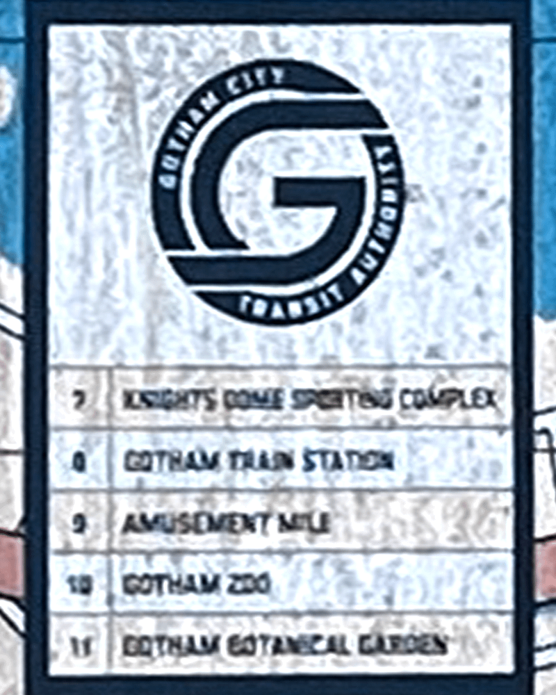 Gotham City Transit Authority poster in Clayface