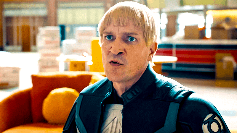 Guy Gardner smirking in Superman.