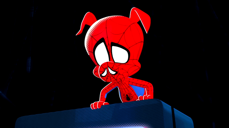Spider-Ham looking sad in Spider-Man: Into the Spider-Verse.
