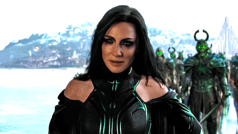 Cate Blanchett as Hela in Thor: Ragnarok.