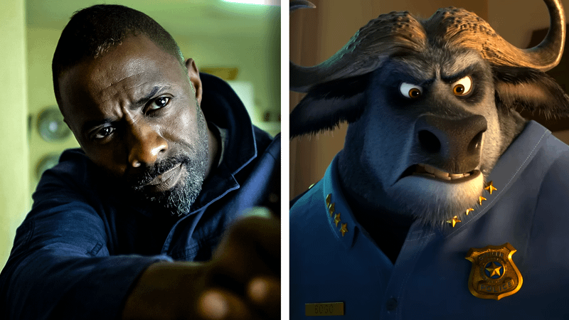 Chief Bogo and Idris Elba in Zootopia 2