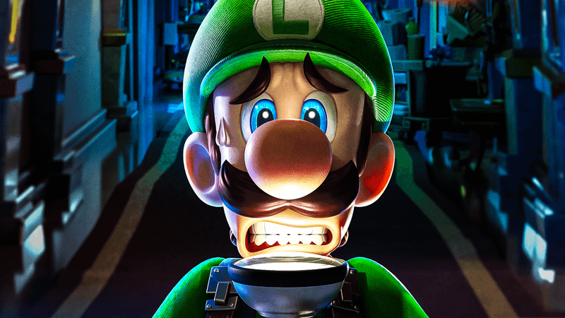 Charlie Day's Luigi looking scared.