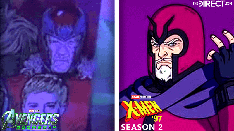 Image comparing McKellen's Magneto from Avengers: Doomsday and Season 2 of X-Men '97.